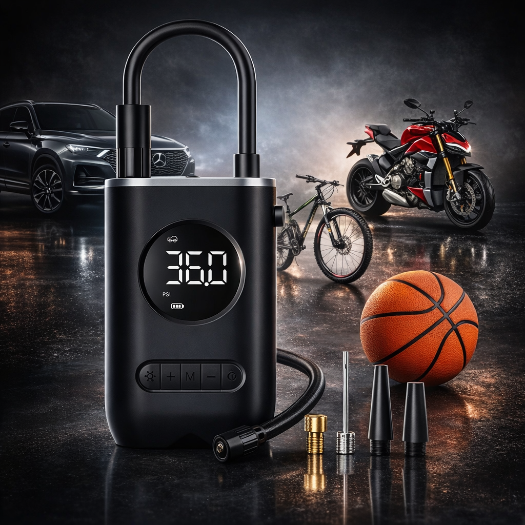 🔥 OFERTA LIMITADA: Lleva el mini compresor portátil y olvídate de los imprevistos para siempre